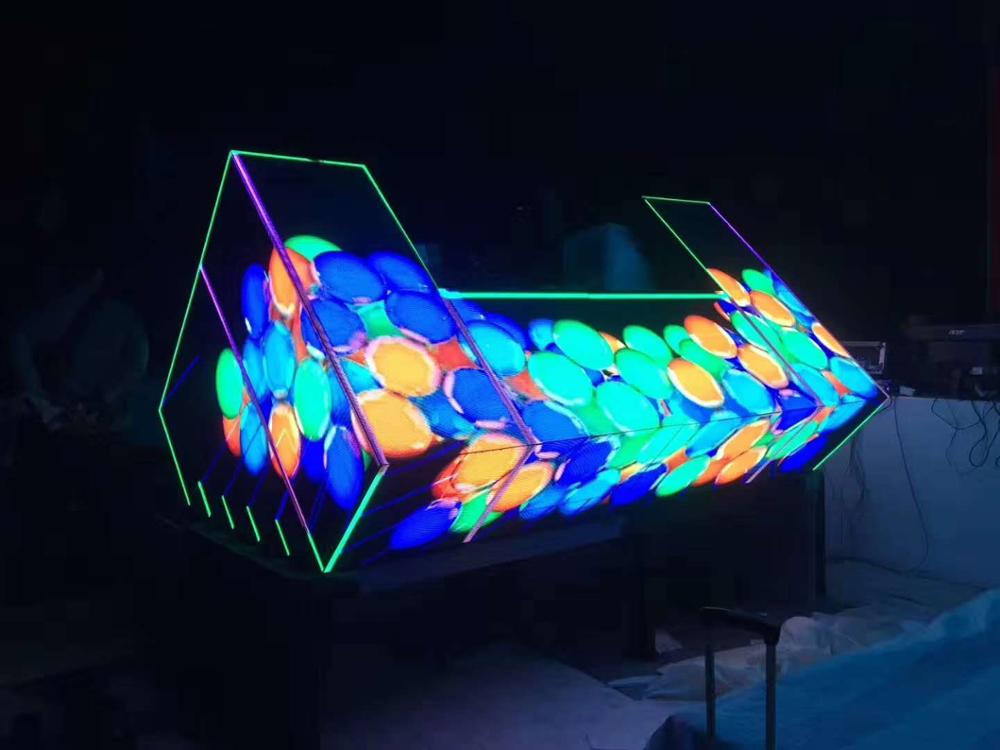 Irregular led screen adds color to commercial market